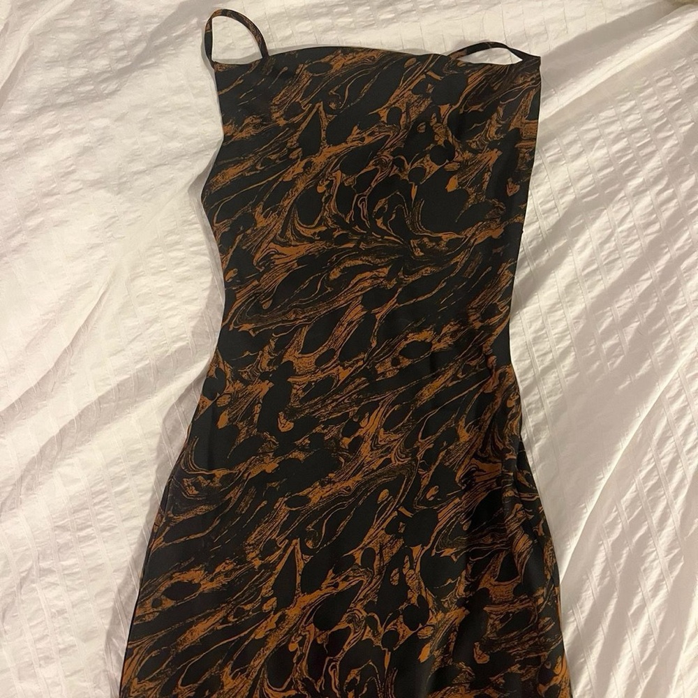 Urban Outfitters Black and Gold Bodycon Dress
